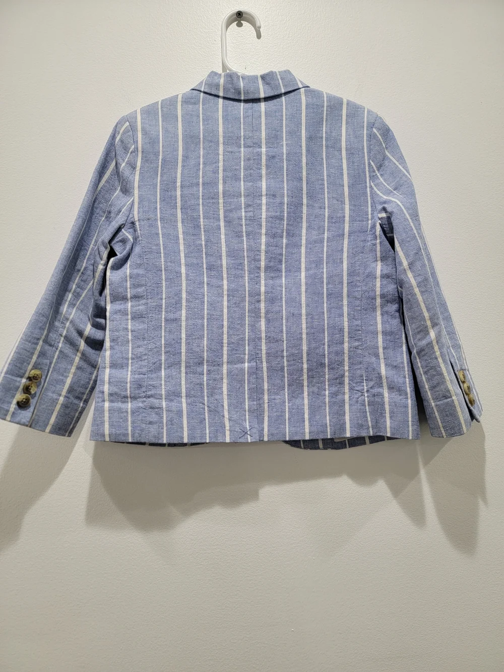 🆕️Janie and Jack Light Blue & White Striped Boys' Blazer Sz 4